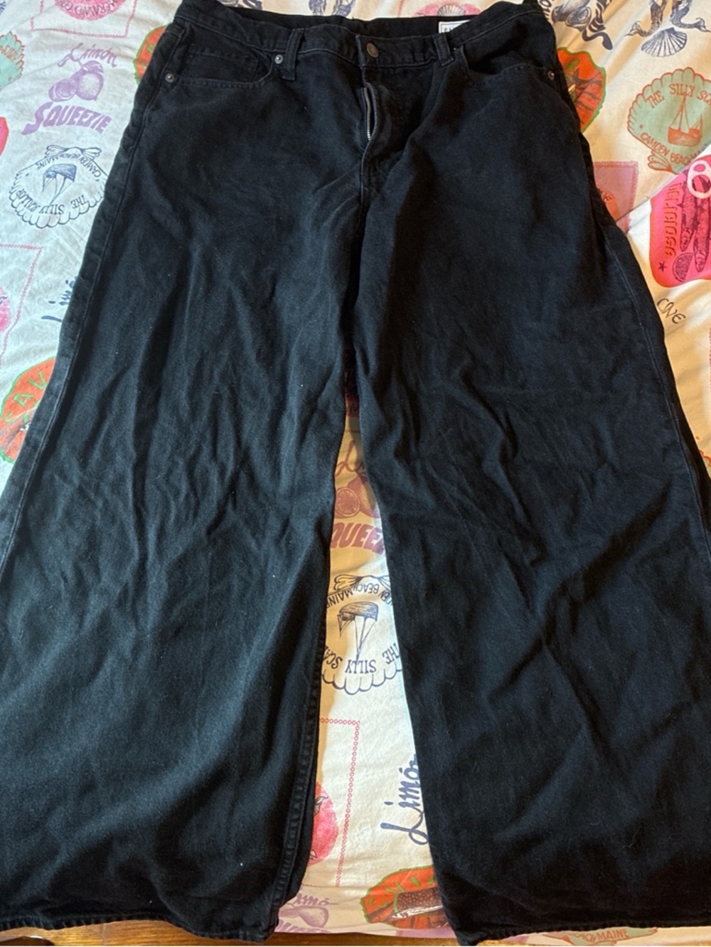 Black Wide Leg Jeans